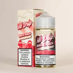 Hi Drip E-Liquid プレミアム ホワイトピーチストロベリー 100ml