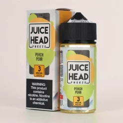 Juice Head Freeze E-Liquid ピーチ・ペア・フリーズ リフレッシュ 100ml