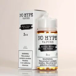 No Hype Vapors バターピーカンアイスクリーム 100mL プレミアムリキッド
