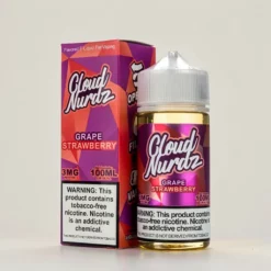 Cloud Nurdz プレミアム E-Liquid - グレープストロベリー - 100ml